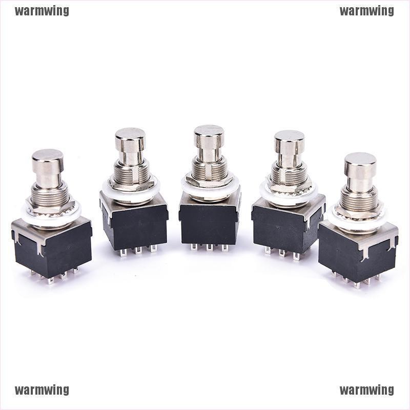 Set 5 Bàn Đạp Tạo Hiệu Ứng 3PDT 9-Pin Bằng Kim Loại Cho Đàn Guitar