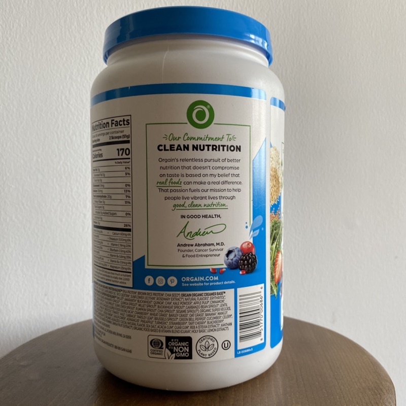 BỘT ĐẠM THỰC VẬT HỮU CƠ Orgain Organic Protein 50 Superfoods protein powder vị socola 918g US