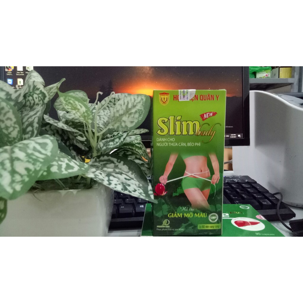 Giảm cân Slim Body New Học Viện Quân Y 100 viên