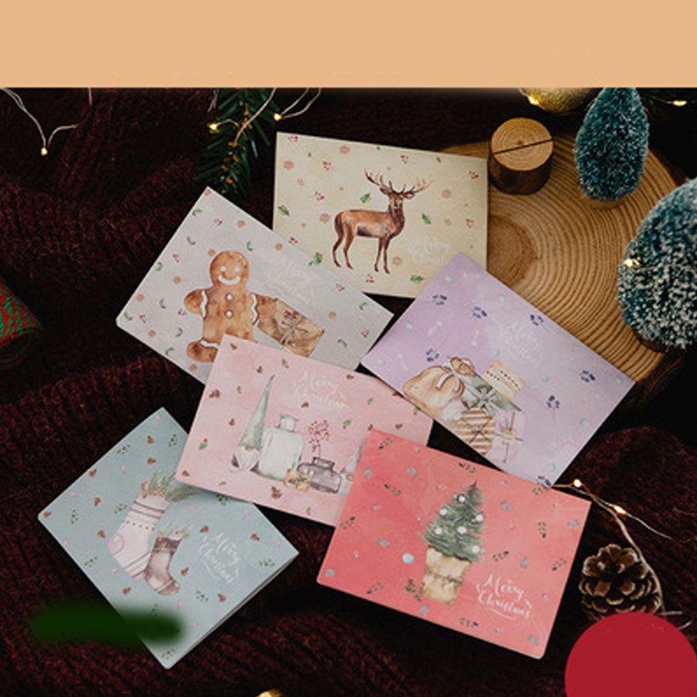 Set 6 Tấm Thiệp Chúc Mừng Trang Trí Không Khí