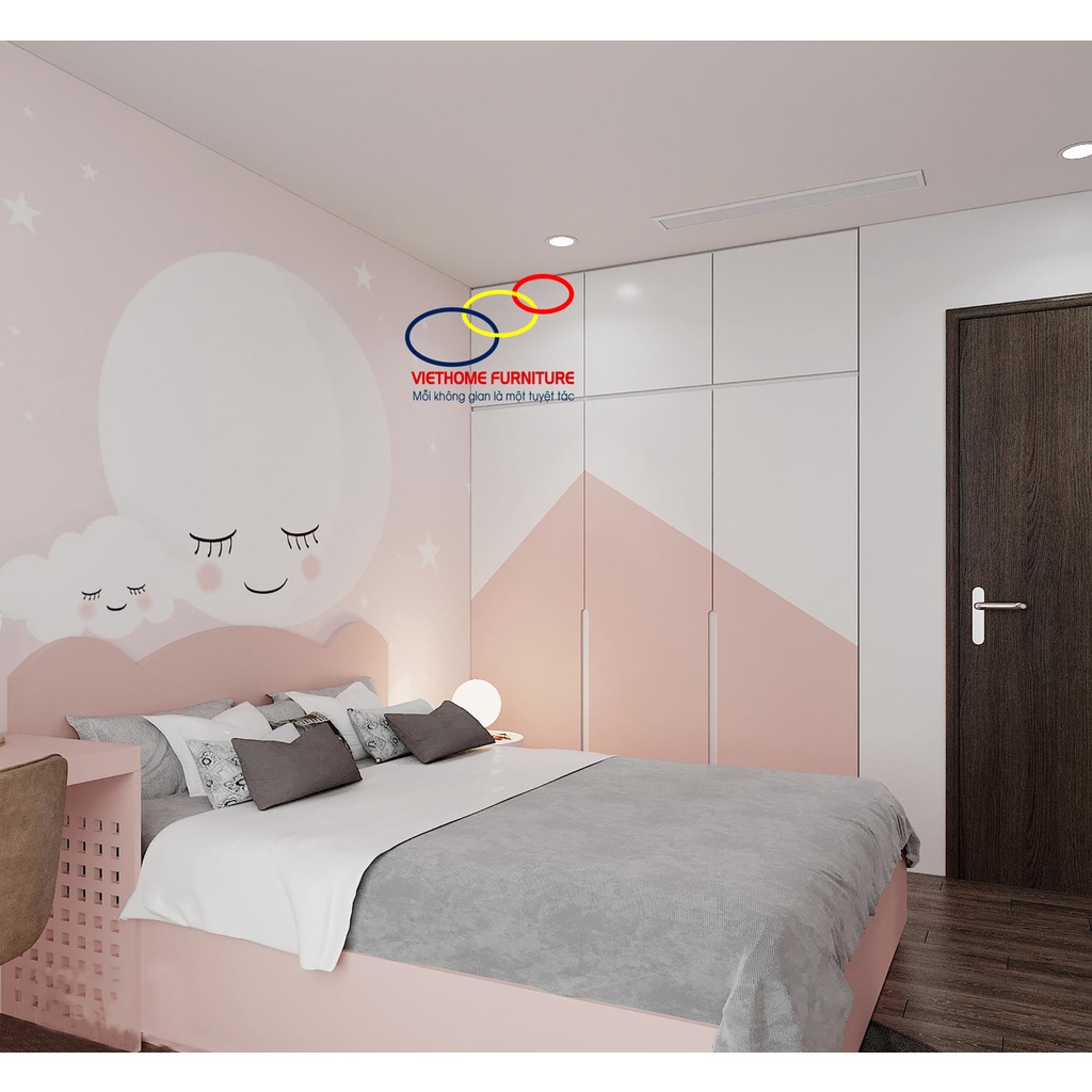 Nội thất phòng ngủ cho bé trai và bé gái cực đáng yêu Viethome - Nội thất Viethome bảo hành & bảo trì sản phẩm 6 năm