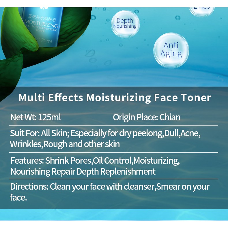 Nước cân bằng da mặt LAIKOU dưỡng ẩm đa hiệu 125ml