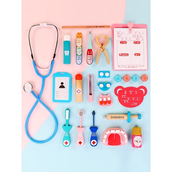 ĐỒ CHƠI BÁC SĨ GỖ 36 PCS