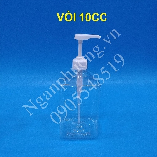 Bình nhựa có vòi bơm syrup,
