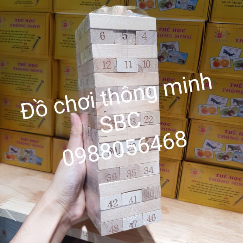 Có hộp - Rút gỗ số size lớn 48 và 51 thanh Vivitoys Việt Nam