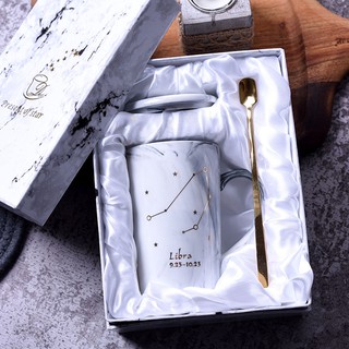 Creative ceramic cup constellation large capacity mug