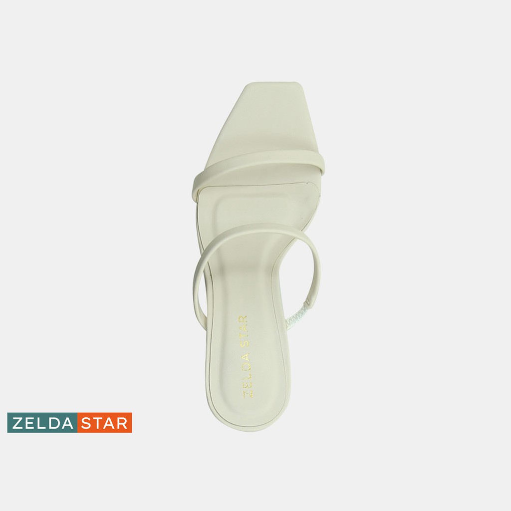 Guốc mũi vuông Zelda Star gót cao 6cm phối quai mảnh - GN0350121