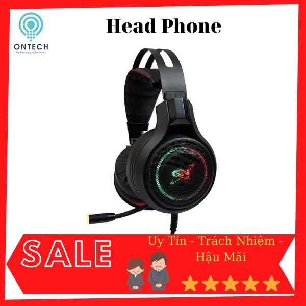 [Mã 11ELSALE hoàn 7% đơn 300K] Tai nghe gaming Gnet Gh6 7.1 Led RGB USB