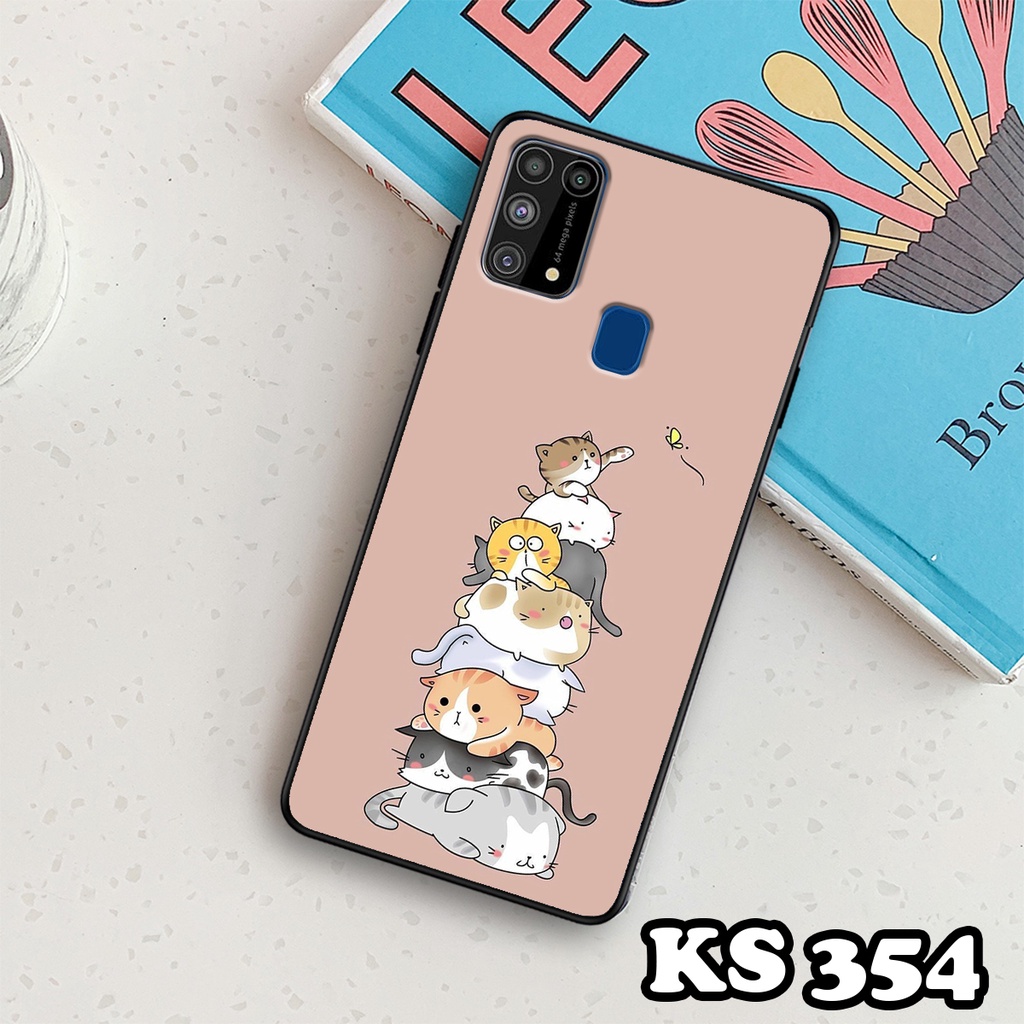 Ốp lưng Samsung M30 - Samsung M30s - Samsung M31 - Ốp in hình Cat&amp;Bear đáng yêu - Chất liệu TPU siêu bền