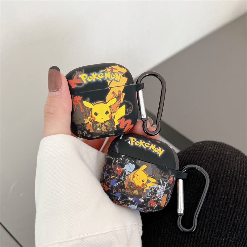 Vỏ Bọc Silicone Hình Pikachu Cho Hộp Sạc Tai Nghe Baseus Bowie E3