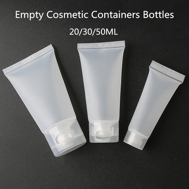 [Hàng mới về] Bộ 1/3 chai nhựa đựng chiết mỹ phẩm 20/30/50ml tiện lợi khi du lịch