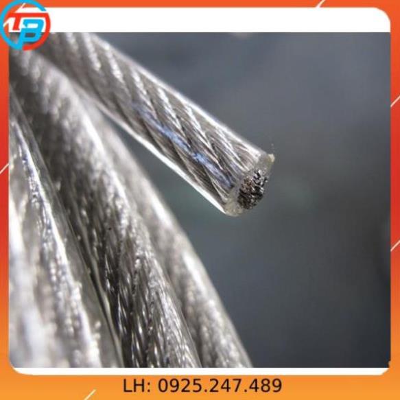 Dây cáp thép bọc nhựa Phi [ 10mm ] dài 1 mét – 1000 mét CÁP THÉP Thái Bình VinàN