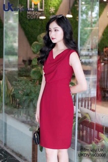 Đầm sát nách xếp ly eo❌siêu đẹp❌