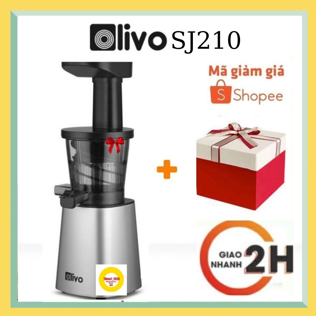 Máy Ép Chậm Olivo SJ210 - Thương hiệu Mỹ - Ép Trái Cây, Rau Cải không lo kẹt Bã, Dễ Vệ Sinh