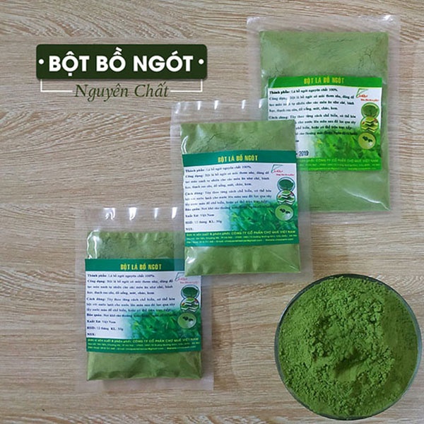 Bôt Rau Bồ Ngót Nguyên Chất Sấy Lạnh Gói 100gr/200g/300g/500gr Chợ Quê Chuyên dùng tạo màu thực phẩm nấu cháo dinh dưỡng
