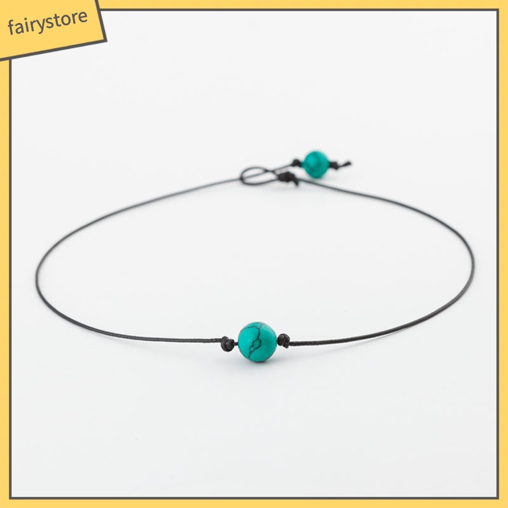 Vòng cổ choker nữ xỏ ngọc trai giả đơn giản thời trang