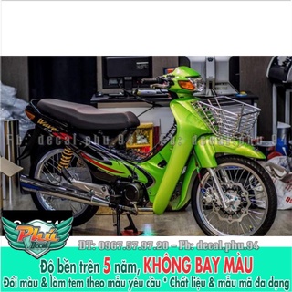 Tem rời Wave nhỏ xanh đen -1