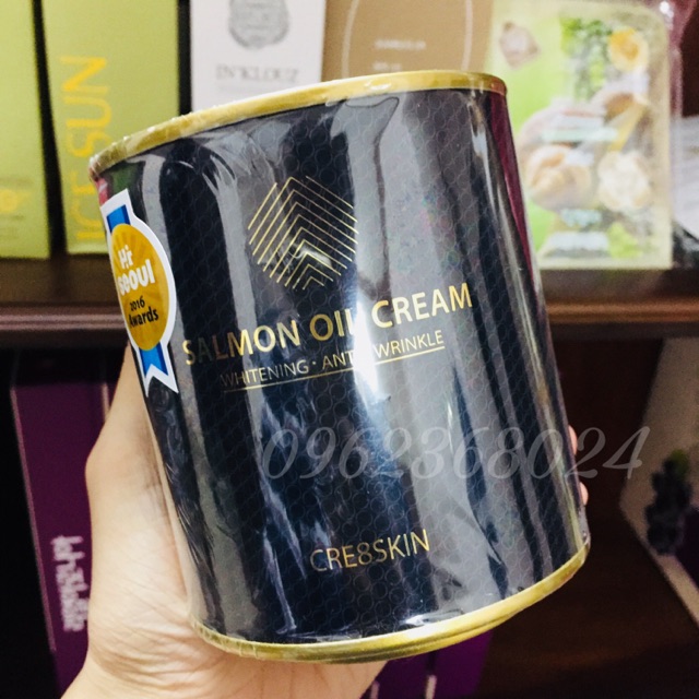 Kem dưỡng cá hồi Salmon Oil Cream Cre8skin Hàn Quốc | BigBuy360 - bigbuy360.vn