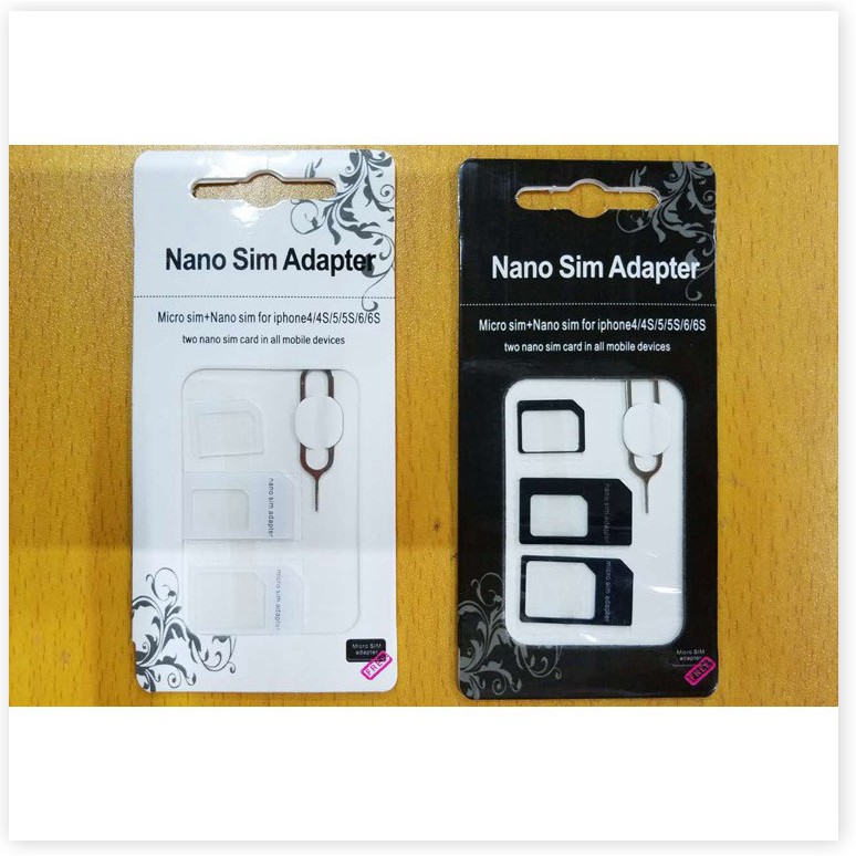 Bộ SIM Card  🗣️ GIÁ VỐN Bộ SIM Card Adapter 4 trong 1 Nano Micro SIM Adapter, dễ dàng tháo lắp khe sim 5652