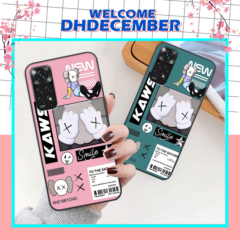 Ốp lưng Xiaomi REDMI NOTE 11 / NOTE 11S 4G / NOTE 11 PRO 4G / 5G in hình gấu K@ws, gấu nâu, dor@emon RẺ- ĐẸP- BỀN