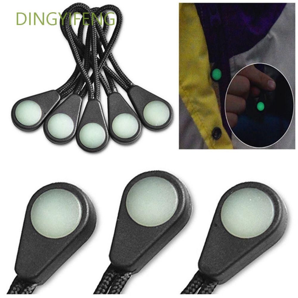 Set 10 khóa kéo dây màu dạ quang siêu sáng tiện dụng cho balo/ áo khoác/ túi xách