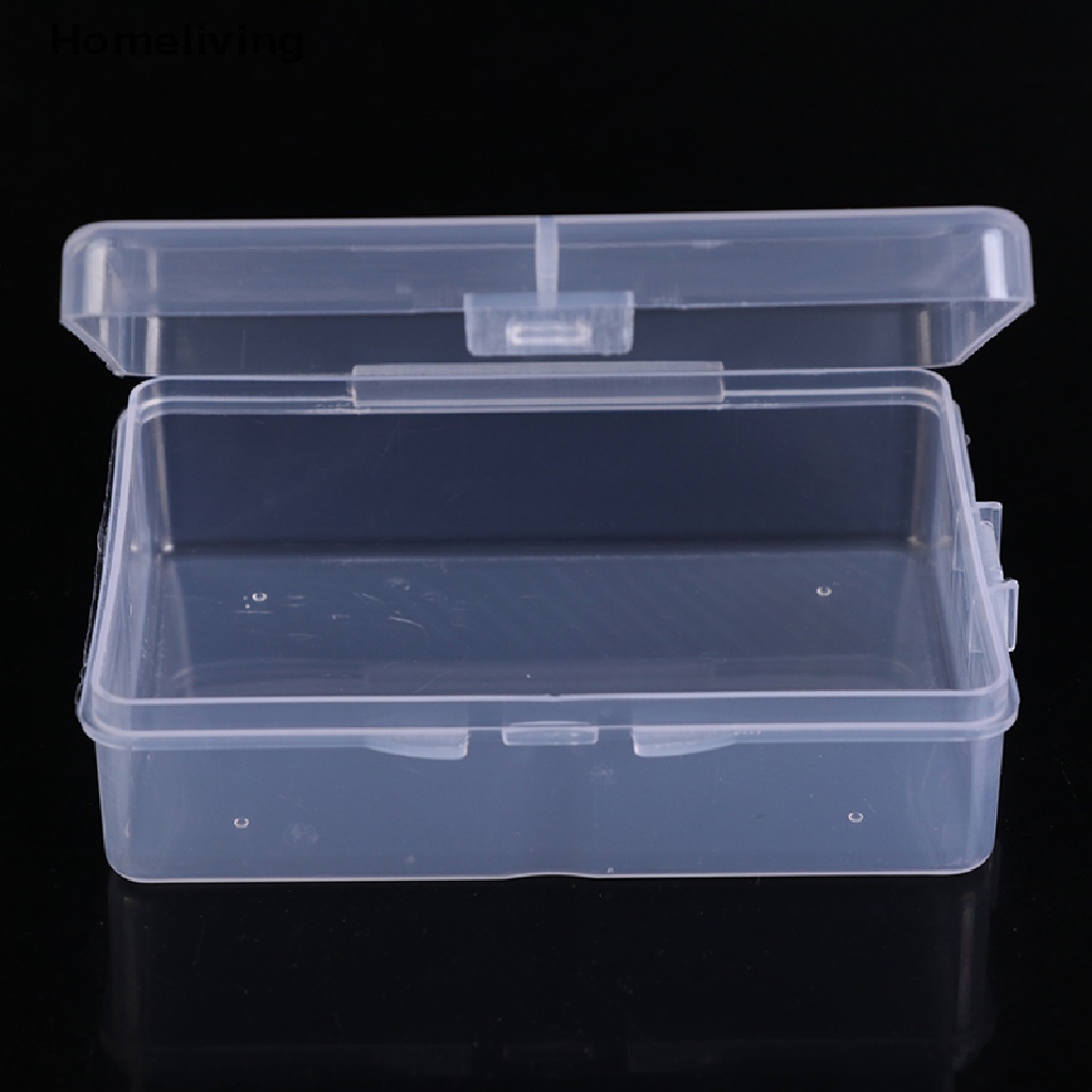 Set 10 Hộp Nhựa Trong Suốt Hình Chữ Nhật Đựng Trang Sức Tiện Dụng