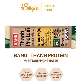Banu - thanh protein - bơ đậu phộng hạt dẻ