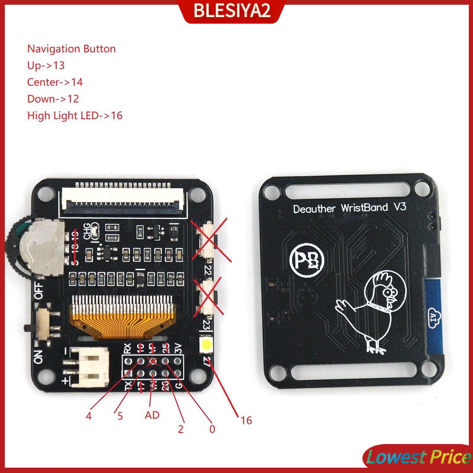 (Hàng Mới Về) Đồng Hồ Kiểm Tra Wifi Chuyên Nghiệp Esp8266 Wifi Esp2