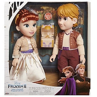 Đồ chơi búp bê Anna và Kristoff Frozen 2 -201461, kèm bộ hộp và nhẫn