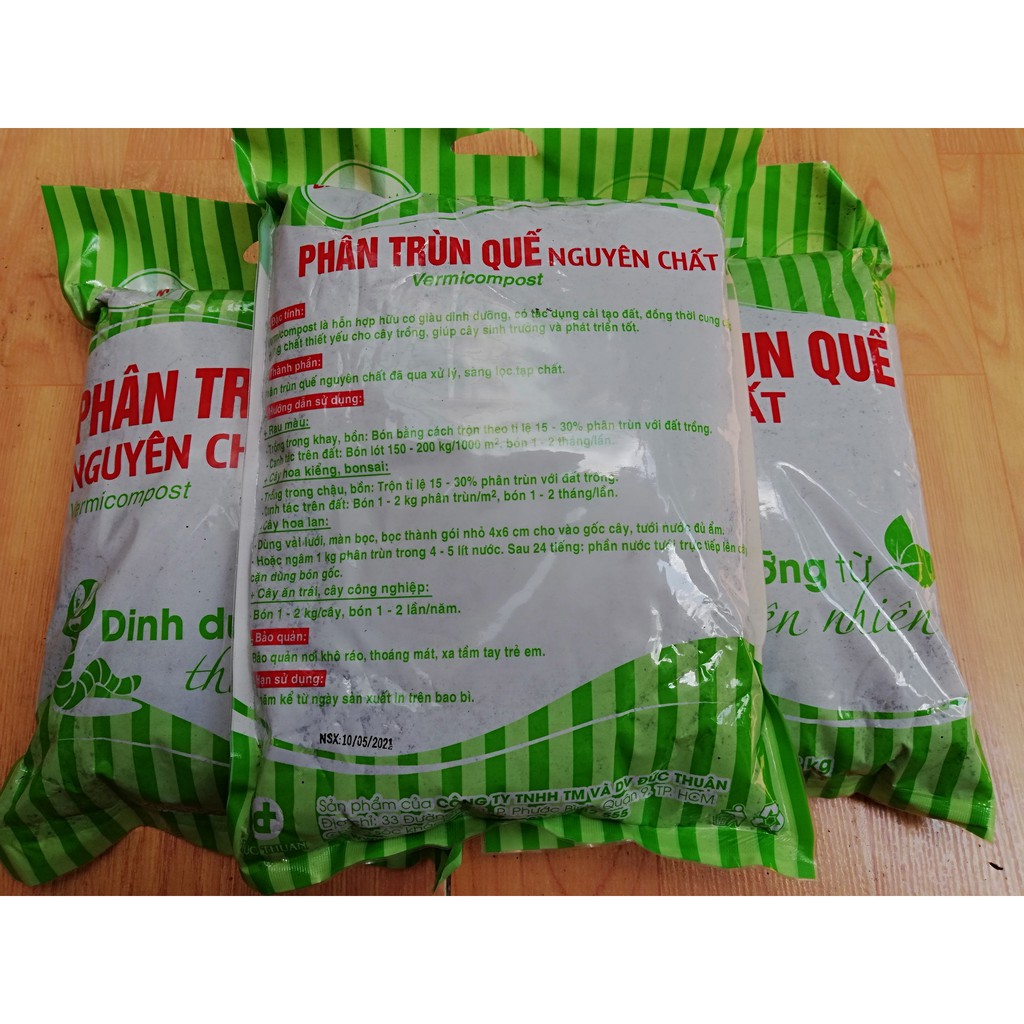 Phân Trùn Quế Nguyên Chất Lavamix 2Kg Phân Hữu Cơ Bón Rau và Cây Cảnh, Trộn Giá Thể Trồng Cây