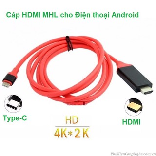 Cáp chuyển tín hiệu Type-C ra HDMI dài 2m cho Android
