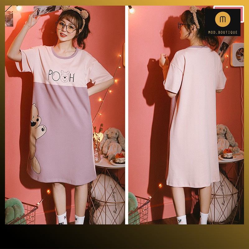Váy Mặc Nhà Trẻ Trung, Váy Suông Ngủ, Váy Ngủ Cute , Váy Ngủ Dễ Thương Vay ngu V8 | BigBuy360 - bigbuy360.vn