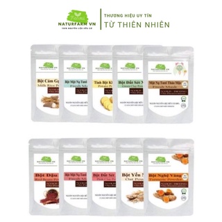 Bột mặt nạ Organic các loại cho khách lựa chọn Bột handmade