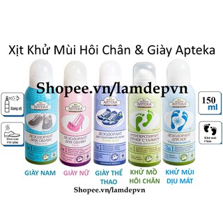 Xịt Khử Mùi Hôi Chân Hôi Giày Apteka