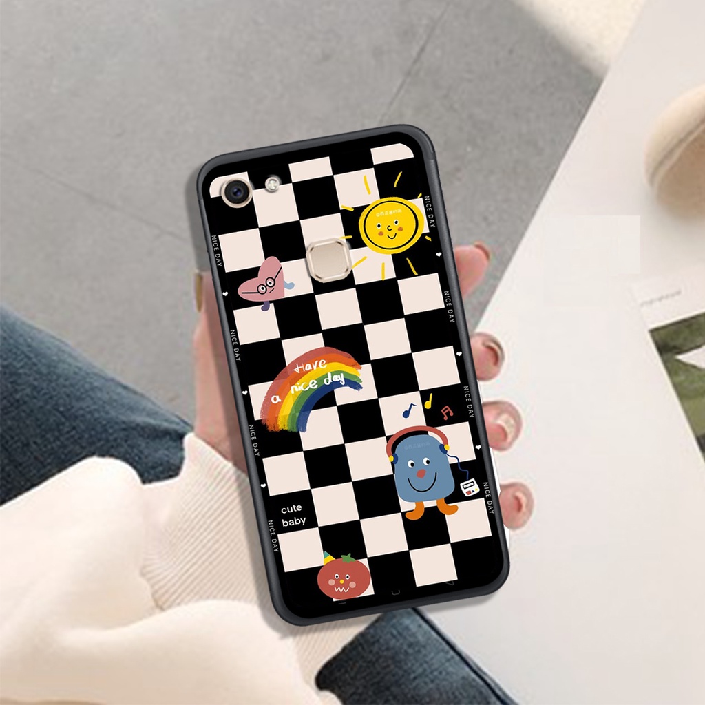 Ốp Lưng VIVO V7 - V7 PLUS - V9 - Y85 - V11i - Y97 ,  In Hình &quot;Black Heart&quot; Phong Cách Đẹp.
