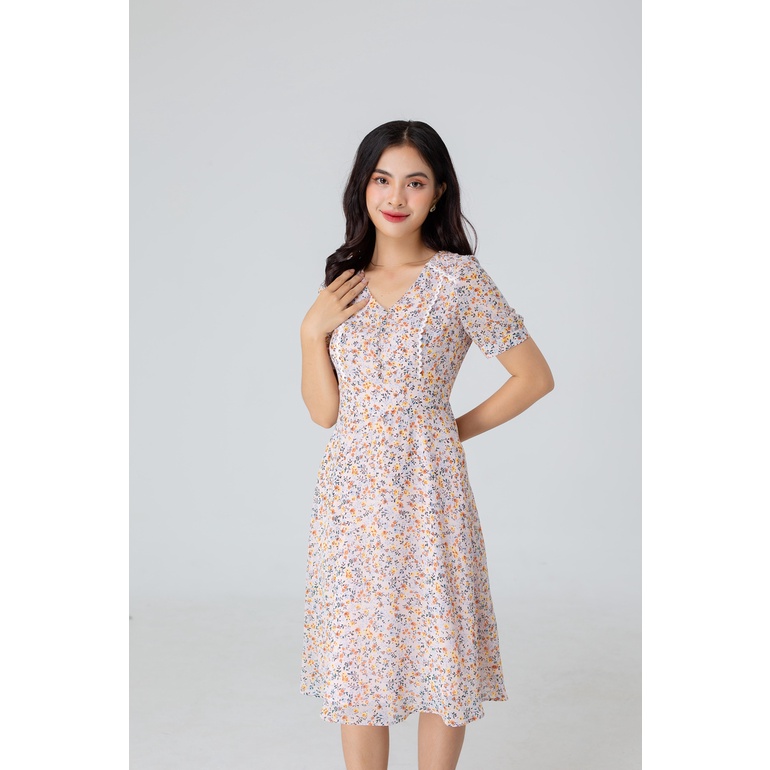 ĐẦM HOA NHÍ VIỀN REN 3421