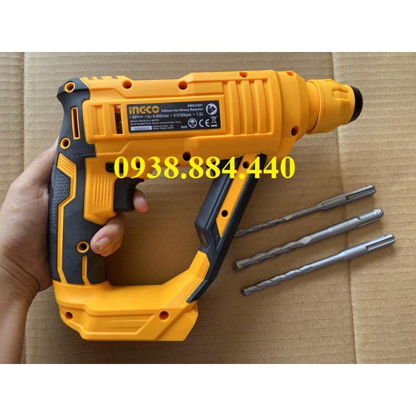 THÂN MÁY KHOAN BÊ TÔNG DÙNG PIN 20V I INGCO CRHLI1601 (KHÔNG KÈM PIN VÀ CỤC SẠC)