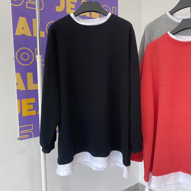 Áo nỉ pha lót trắng Kiki 5415 | BigBuy360 - bigbuy360.vn