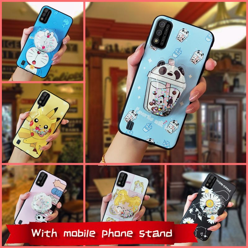 Ốp điện thoại TPU dẻo họa tiết hoạt hình dễ thương chống nước / vỡ siêu bền dành cho Itel A26 / A37