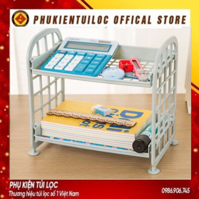Kệ Nhựa Để Đồ 2 Tầng G11 - Mini Đựng Đồ Đa Năng Siêu Xinh Xắn - Trang Trí Bàn Học