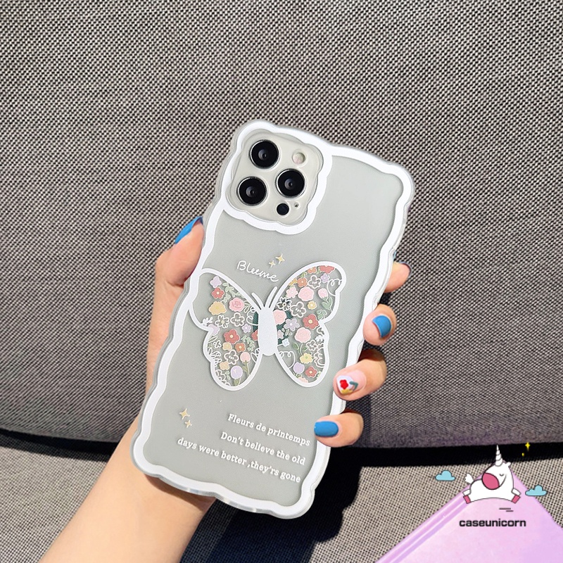 Ốp Điện Thoại Tpu Mềm Chống Sốc Họa Tiết Bướm Thời Trang Cho iPhone 7plus 13 11 12 pro Max 6 6s 7 8 plus X XR XS Max