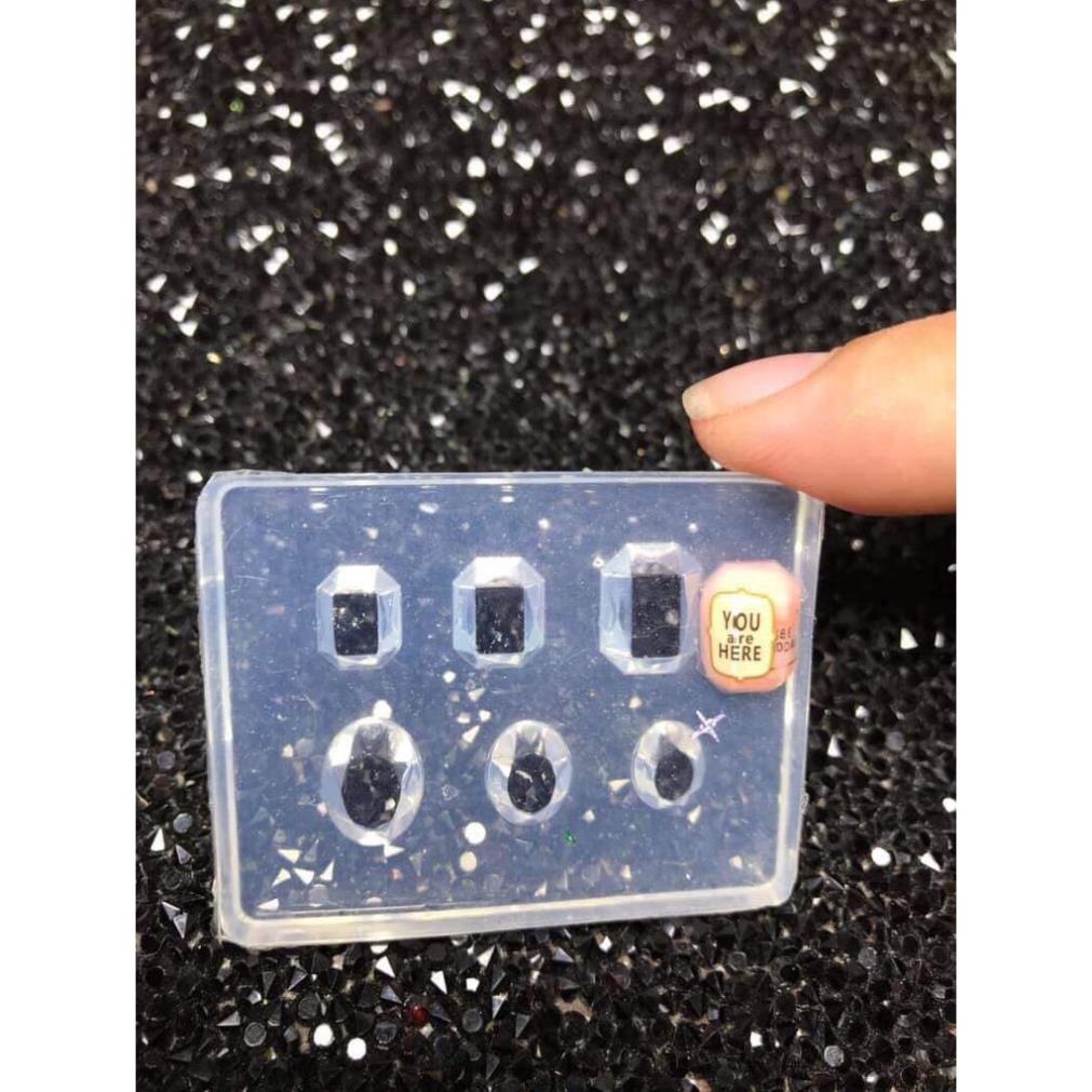 Khuôn silicon hình khối trang trí móng nail