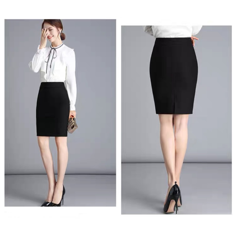 Chân váy bút chì công sở Kamini xẻ tà sau vải Umi Hàn cao cấp | BigBuy360 - bigbuy360.vn