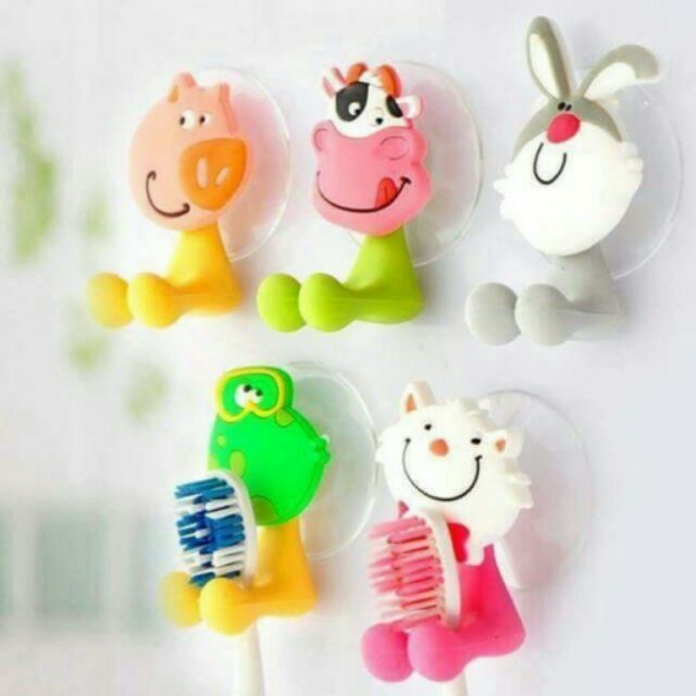 Móc Hít Tường Treo Bàn Chải Hình Thú