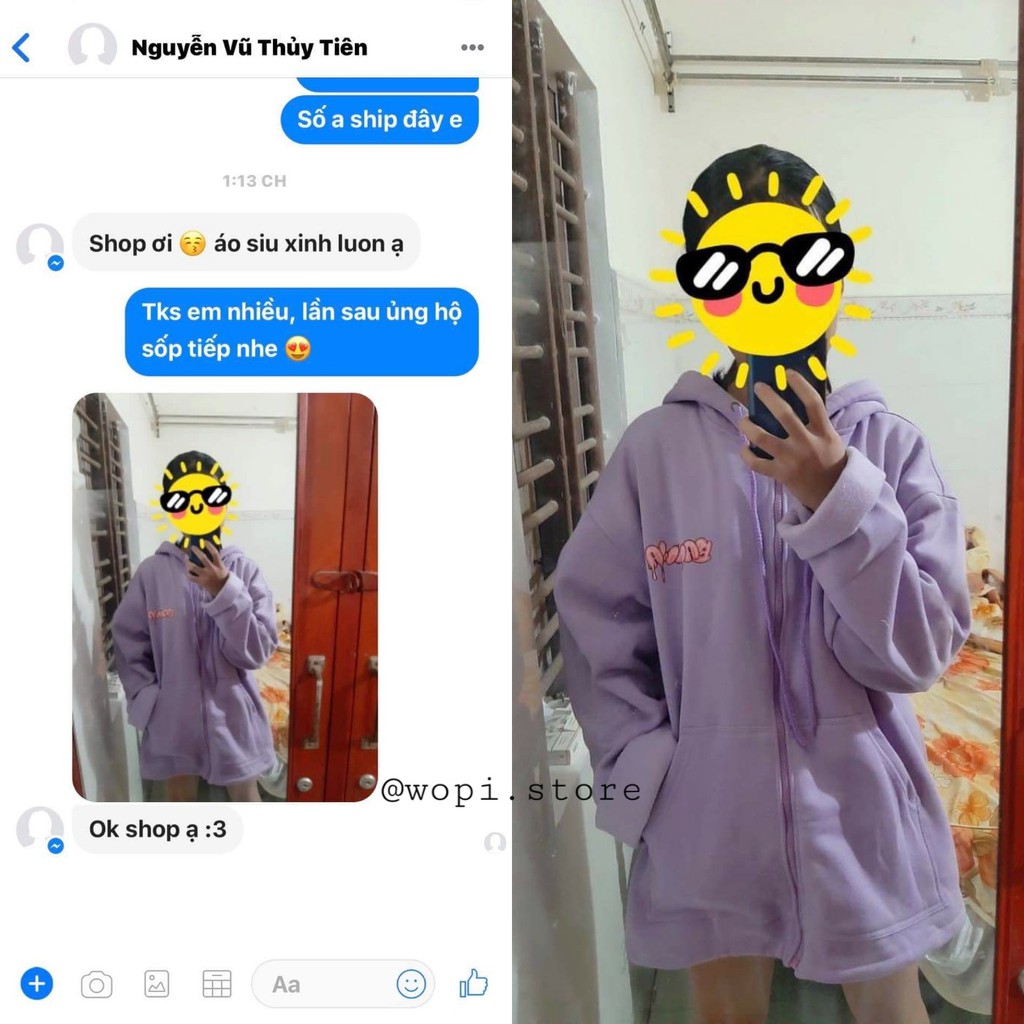 [Mã WARUN27 giảm 12k đơn 99k] Áo Khoác Nỉ Bông BANAWA PURPLE Unisex (8 | BigBuy360 - bigbuy360.vn