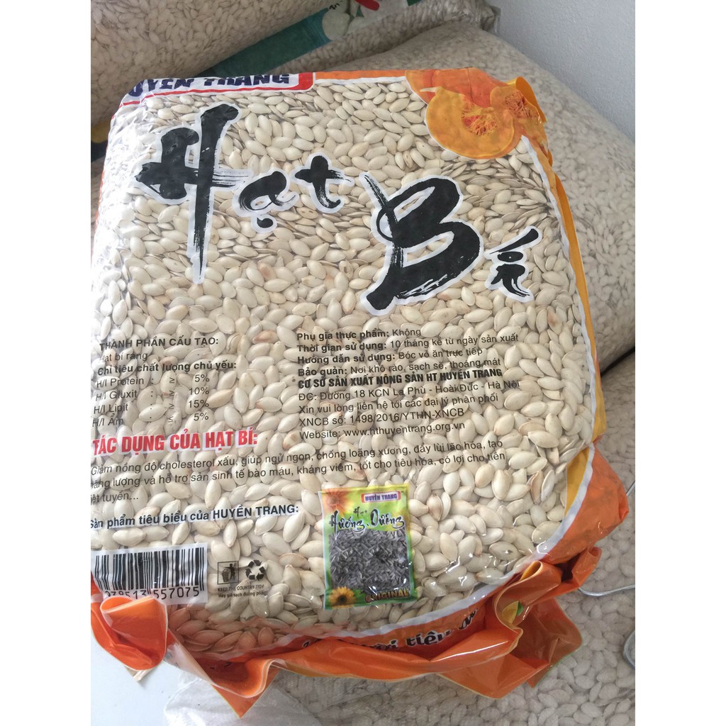 1kg HẠT BÍ TA RANG TAY TO MẨY GIÒN NGON