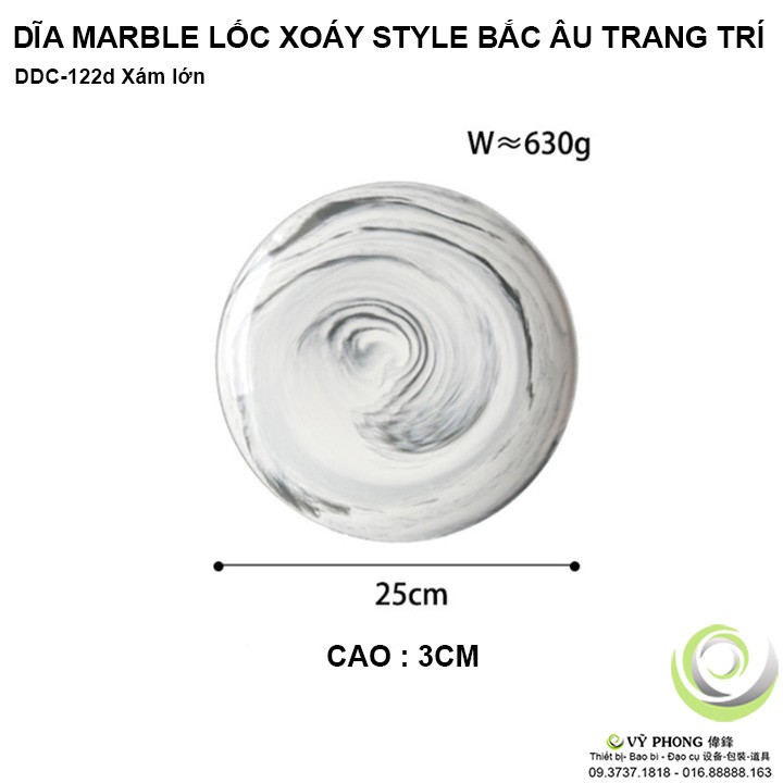 DĨA SỨ MARBLE LỐC XOÁY LIVING ART STYLE BẮC ÂU TRANG TRÍ BÀN ĂN NHÀ BẾP ĐẠO CỤ CHỤP ẢNH SẢN PHẨM INS DDC-122a,b,c,d