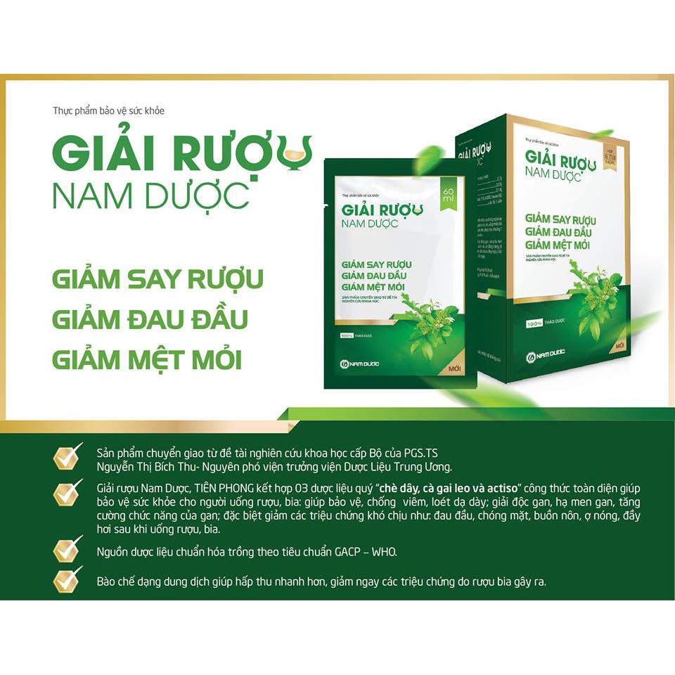 Giải rượu Nam Dược