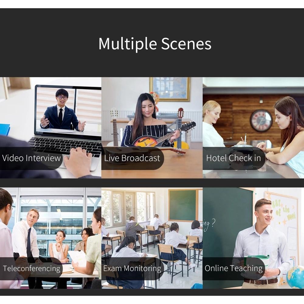 Xiaovv 1080P USB Webcam Camera Ultra Wide Angle Auto Focus For Laptop PC Online Teaching Đa Năng Chất Lượng Cao from xia | BigBuy360 - bigbuy360.vn