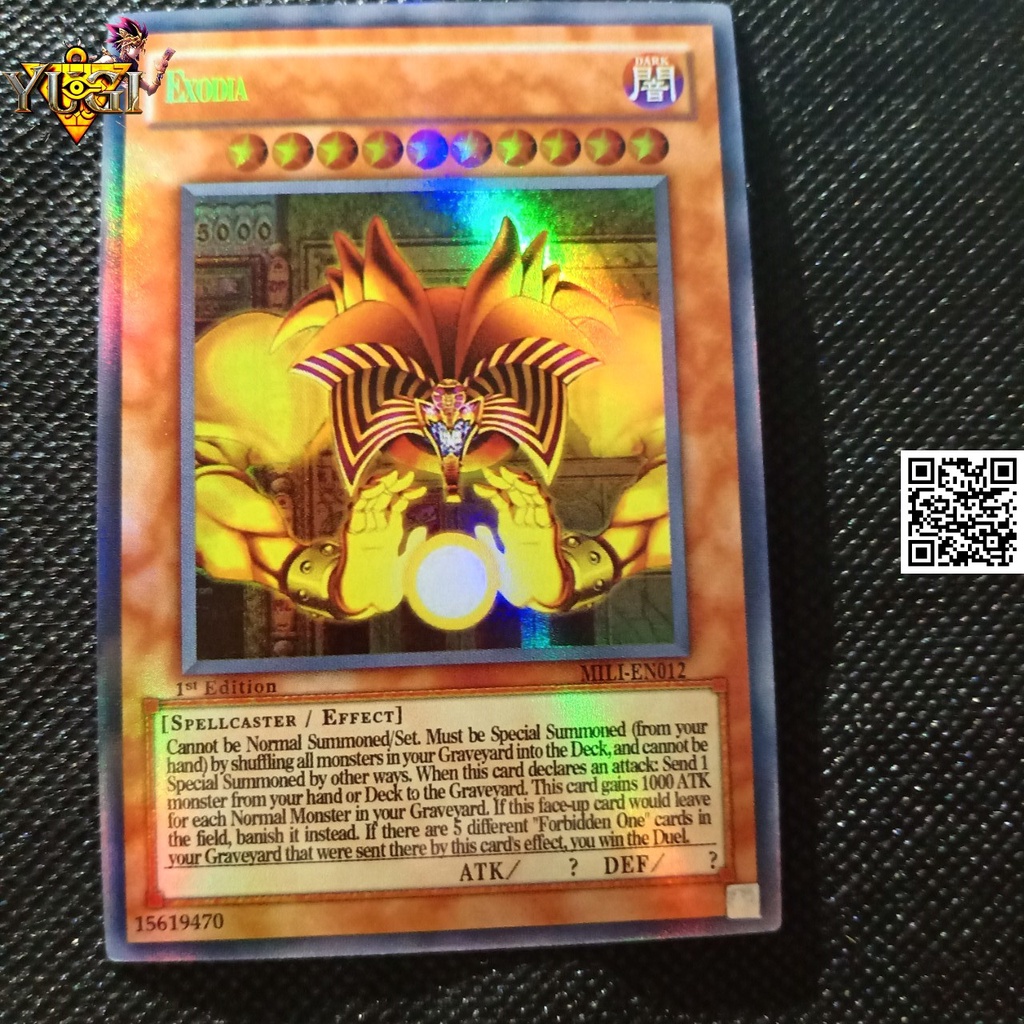 Thẻ Exodia chúa tể Ai cập có tem bạc phản quang bài hiệu ứng phản quang TẶNG Sleeves bọc bài 1458 D2 32